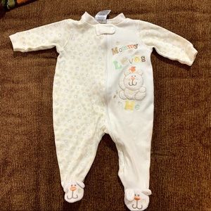 Baby bunny footed Pajamas 0-3 month